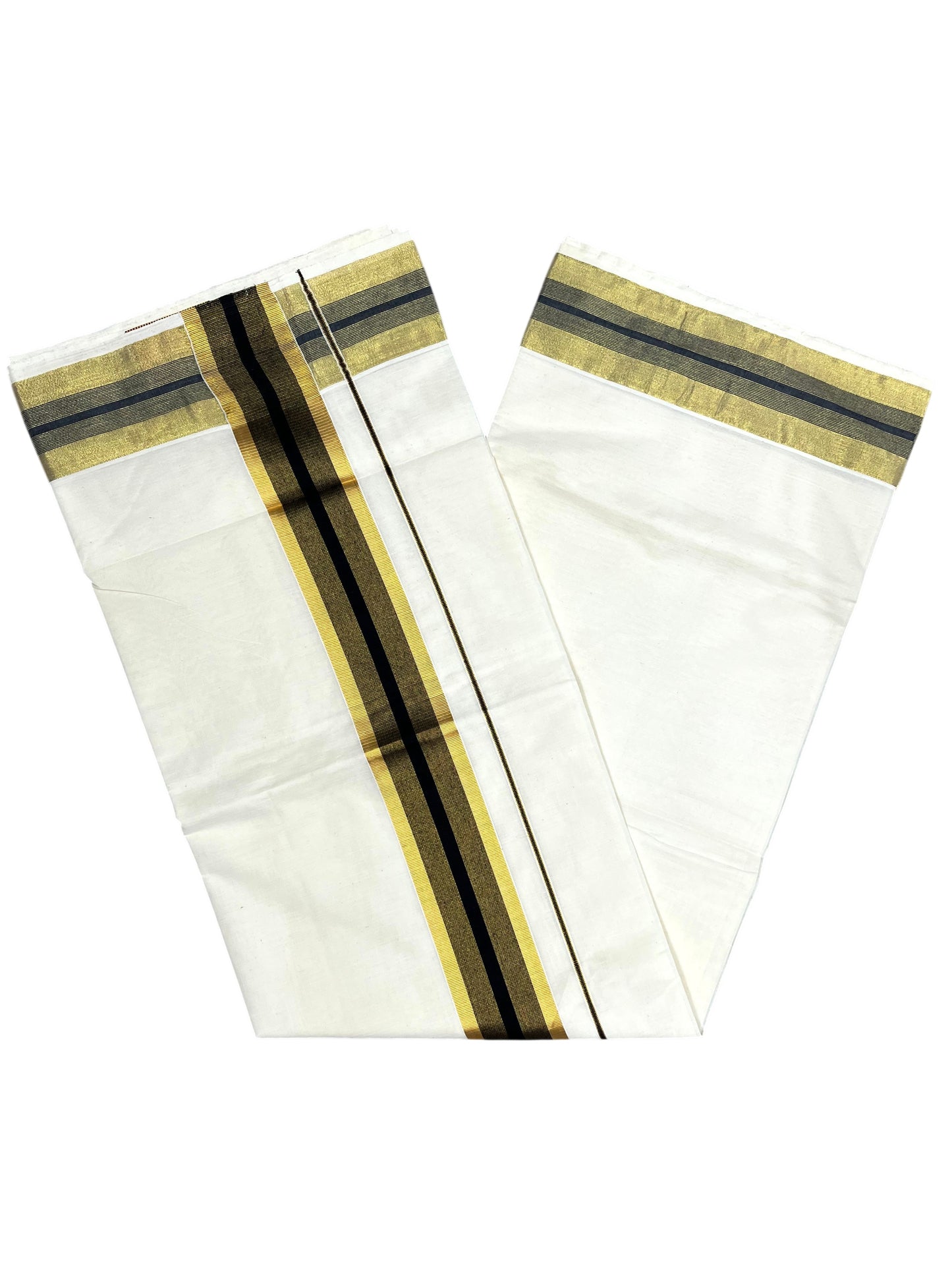 Southloom Pure Cotton Kerala Saree with Kasavu and Black Border