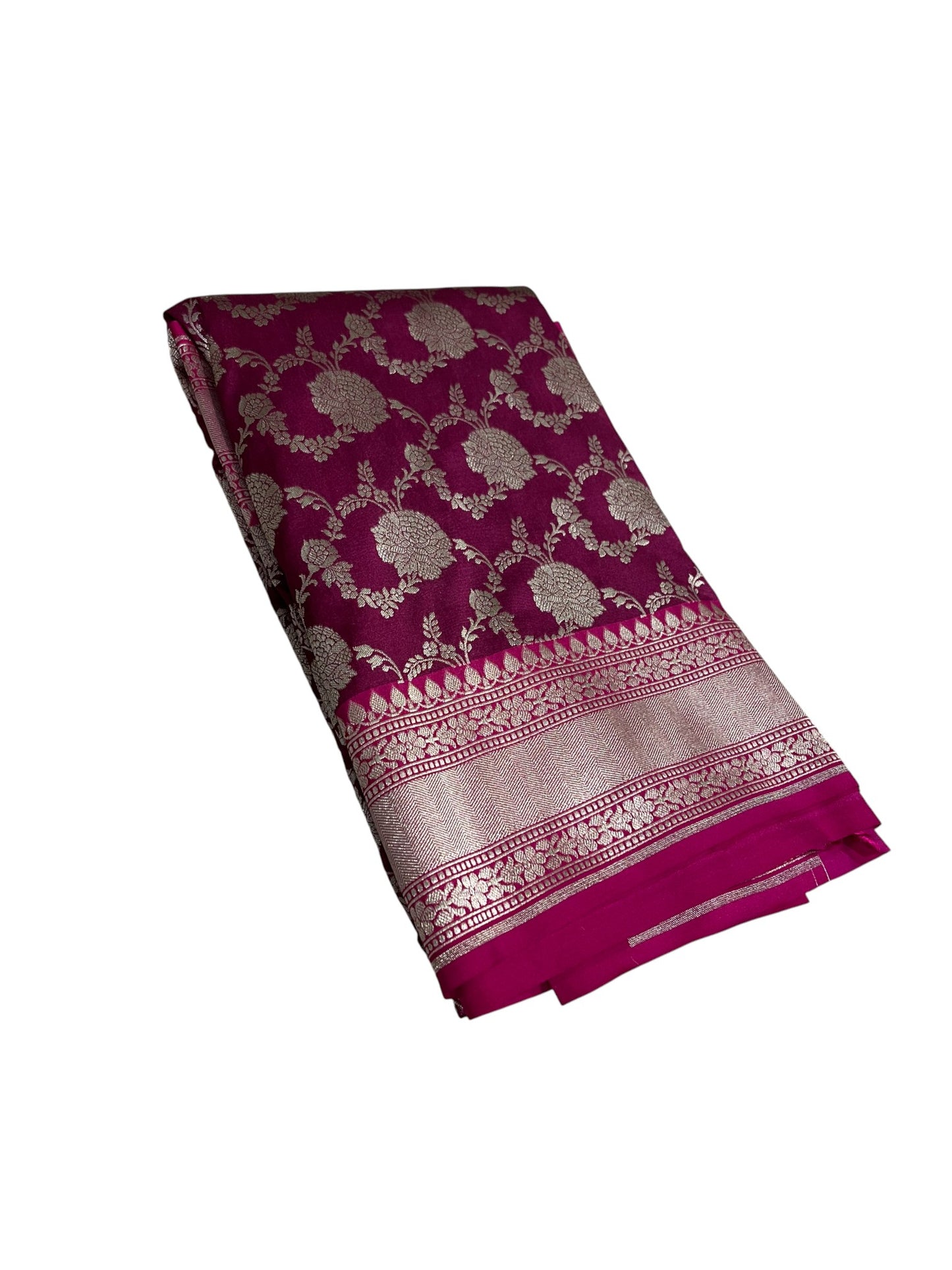Southloom  Banarasi Silk Saree with Woven Work on Body and Borders