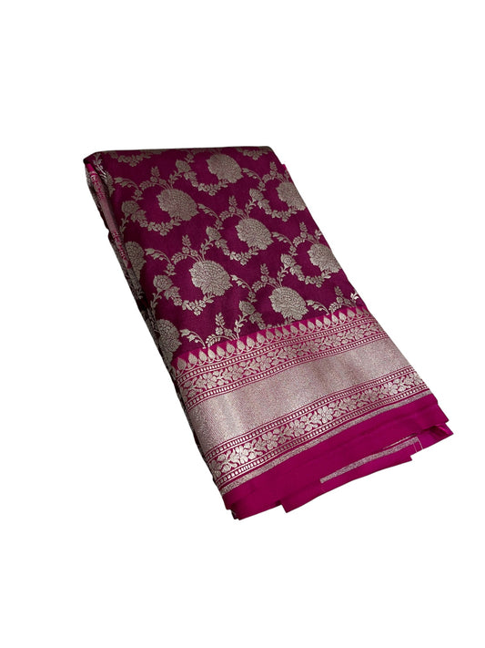 Southloom  Banarasi Silk Saree with Woven Work on Body and Borders