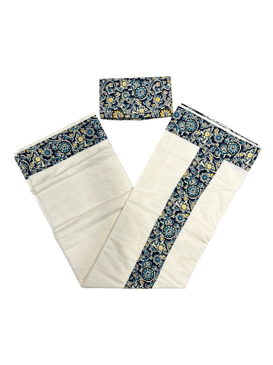 Southloom Cotton Kerala  Saree with Ajrakh Printed