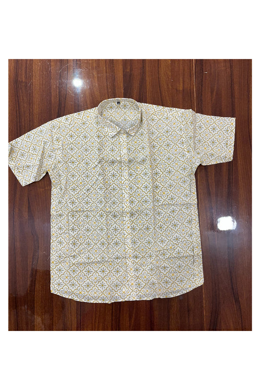 Southloom Jaipur Pure Cotton Printed Shirt For Men (3XL)
