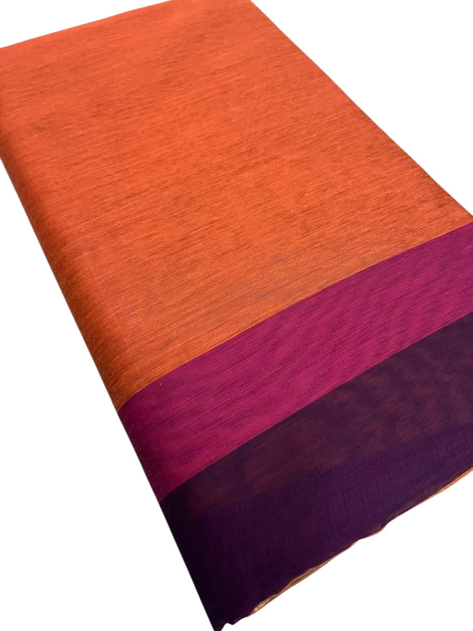 Southloom Maheshwari Cotton Saree With Temple Design on the Body and Borders In Magenta And Voilet SL471