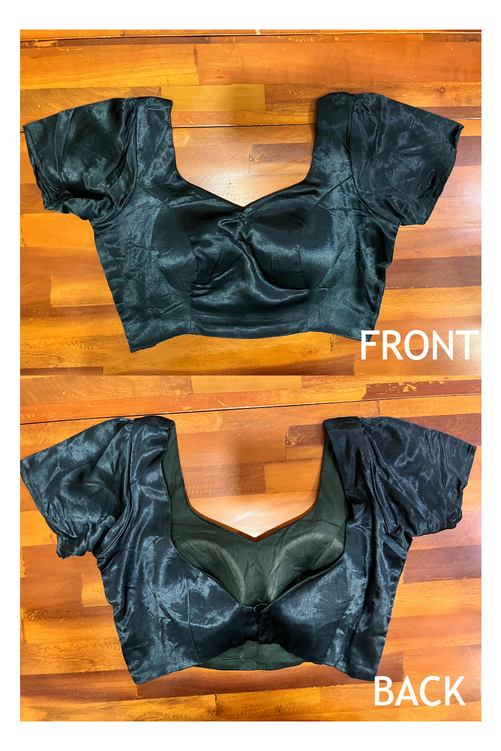 Southloom Dark Green Velvet Ready Made Blouse