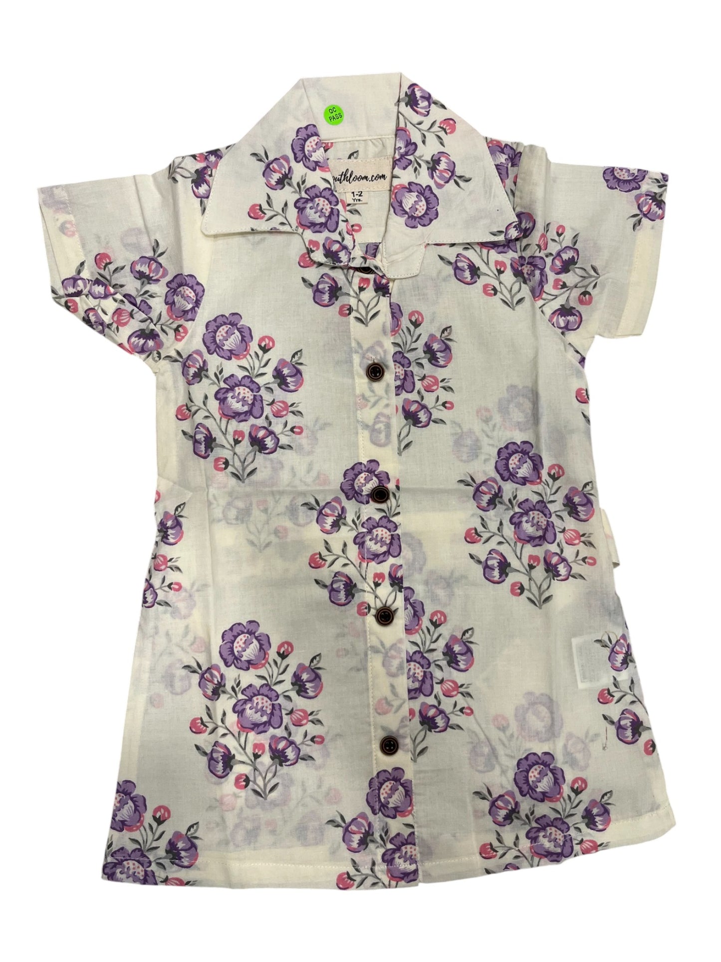 Southloom Pure Cotton Jaipur Printed Frocks for Girls (Age 1-2)