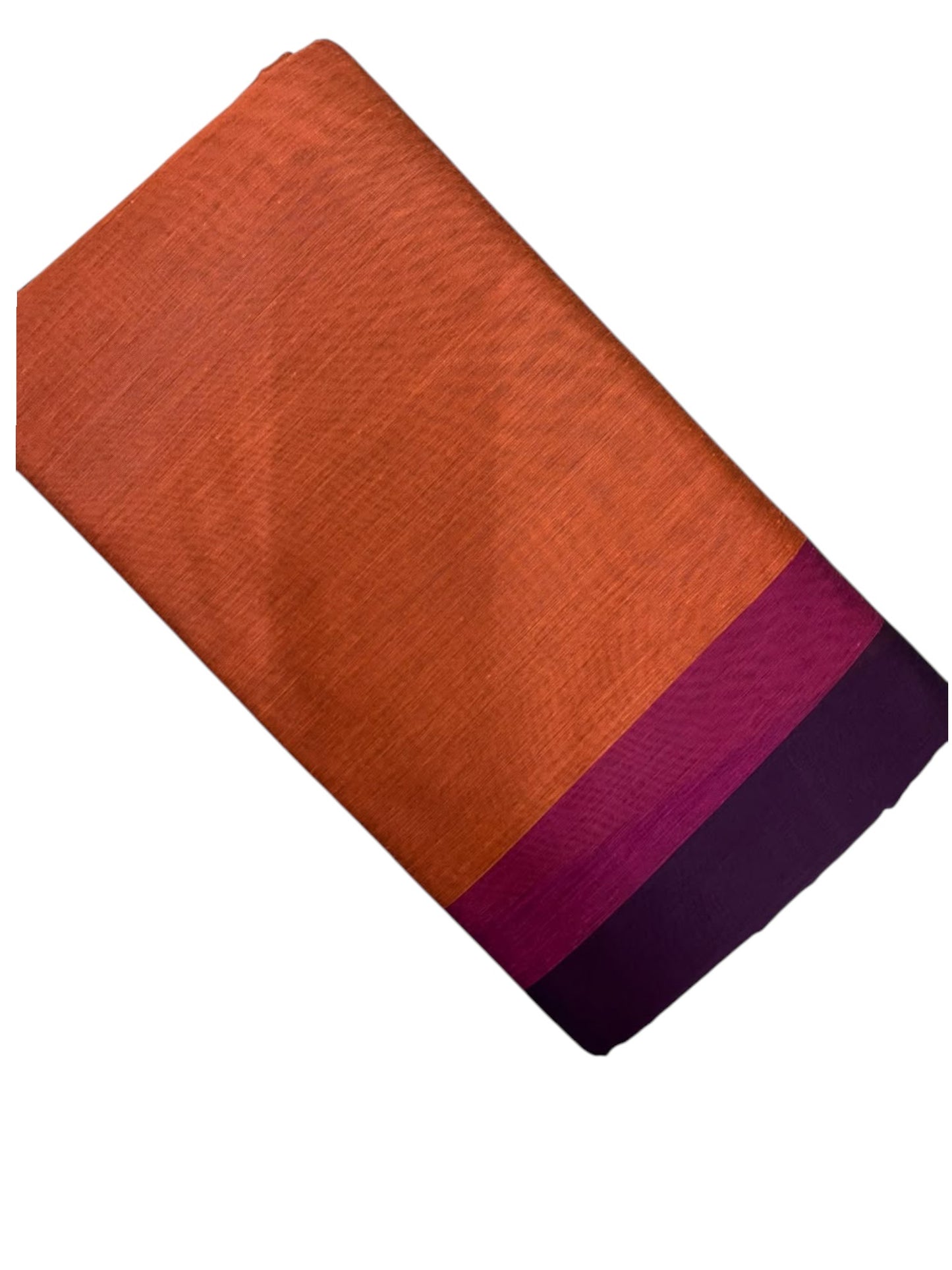 Southloom Maheshwari Cotton Saree With Temple Design on the Body and Borders In Magenta And Voilet SL471
