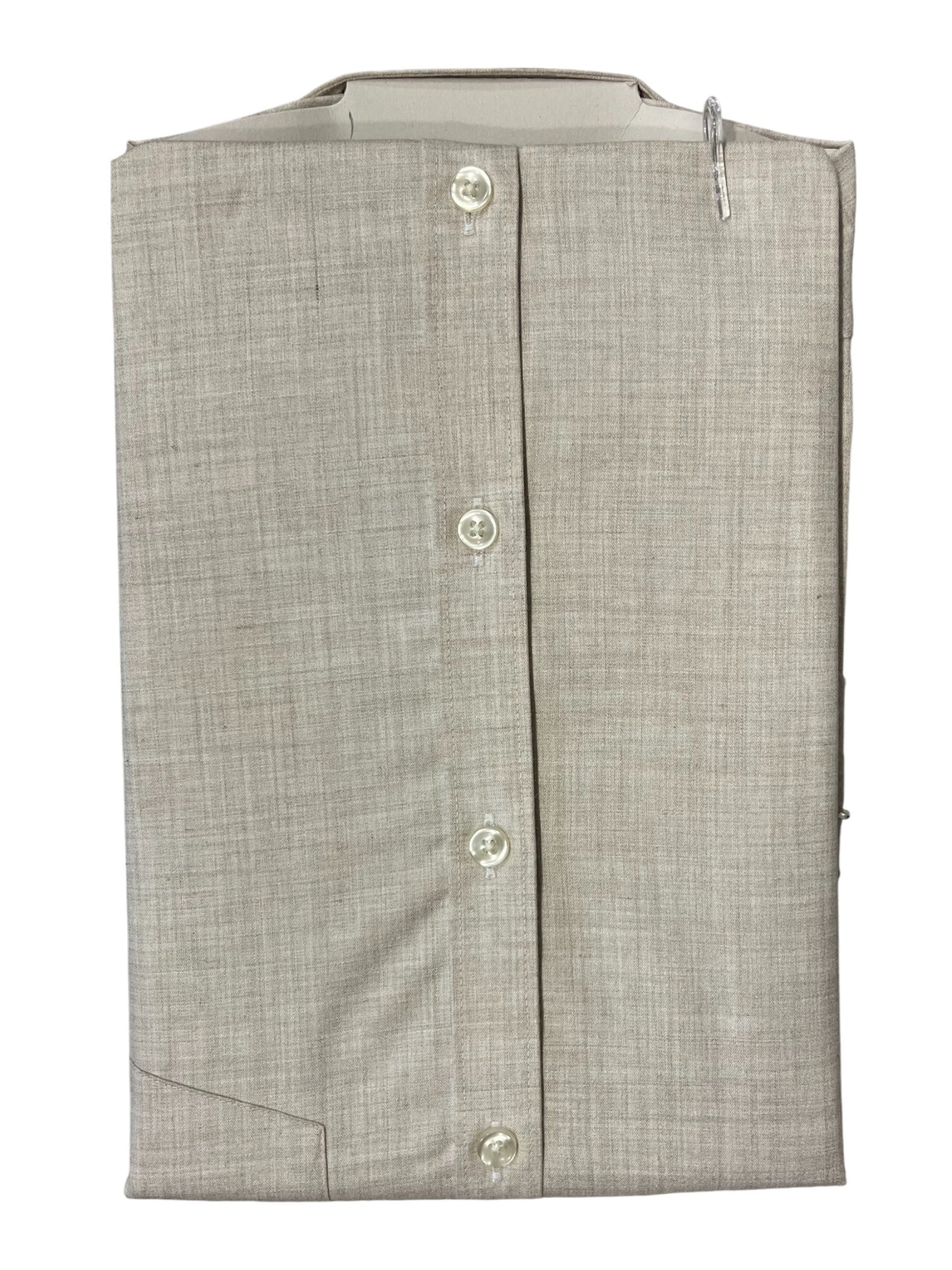 Southloom Pure Cotton Beige plain Shirt (40 HS)
