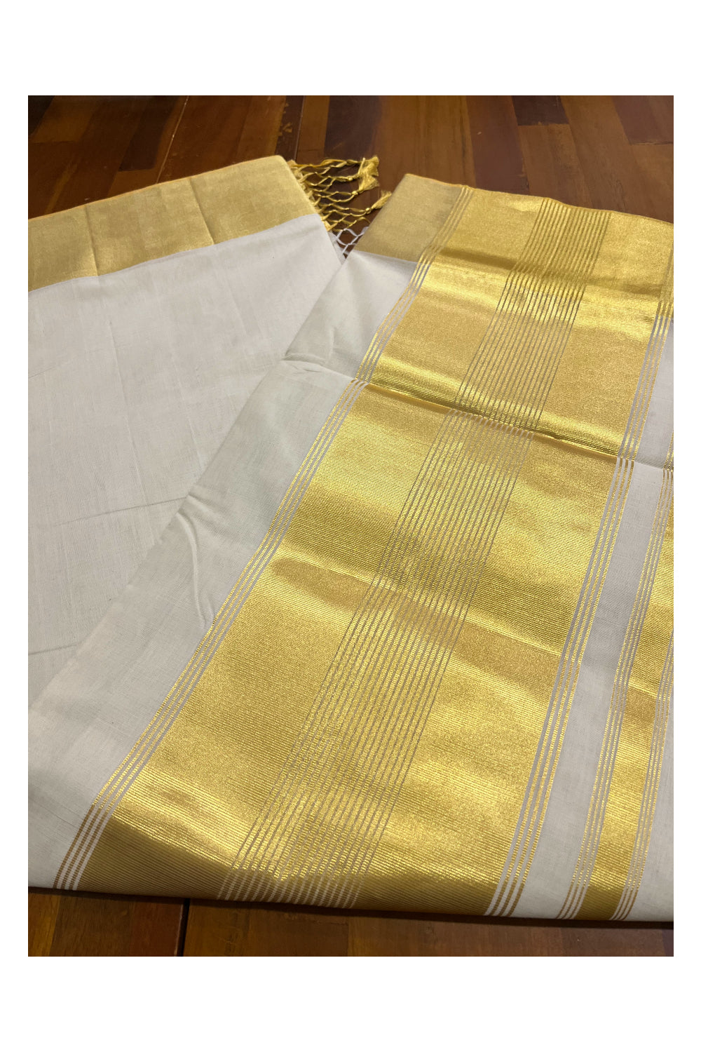 Southloom Super Premium Balaramapuram Unakkupaavu Handloom Saree with 8x5 Inch Kasavu