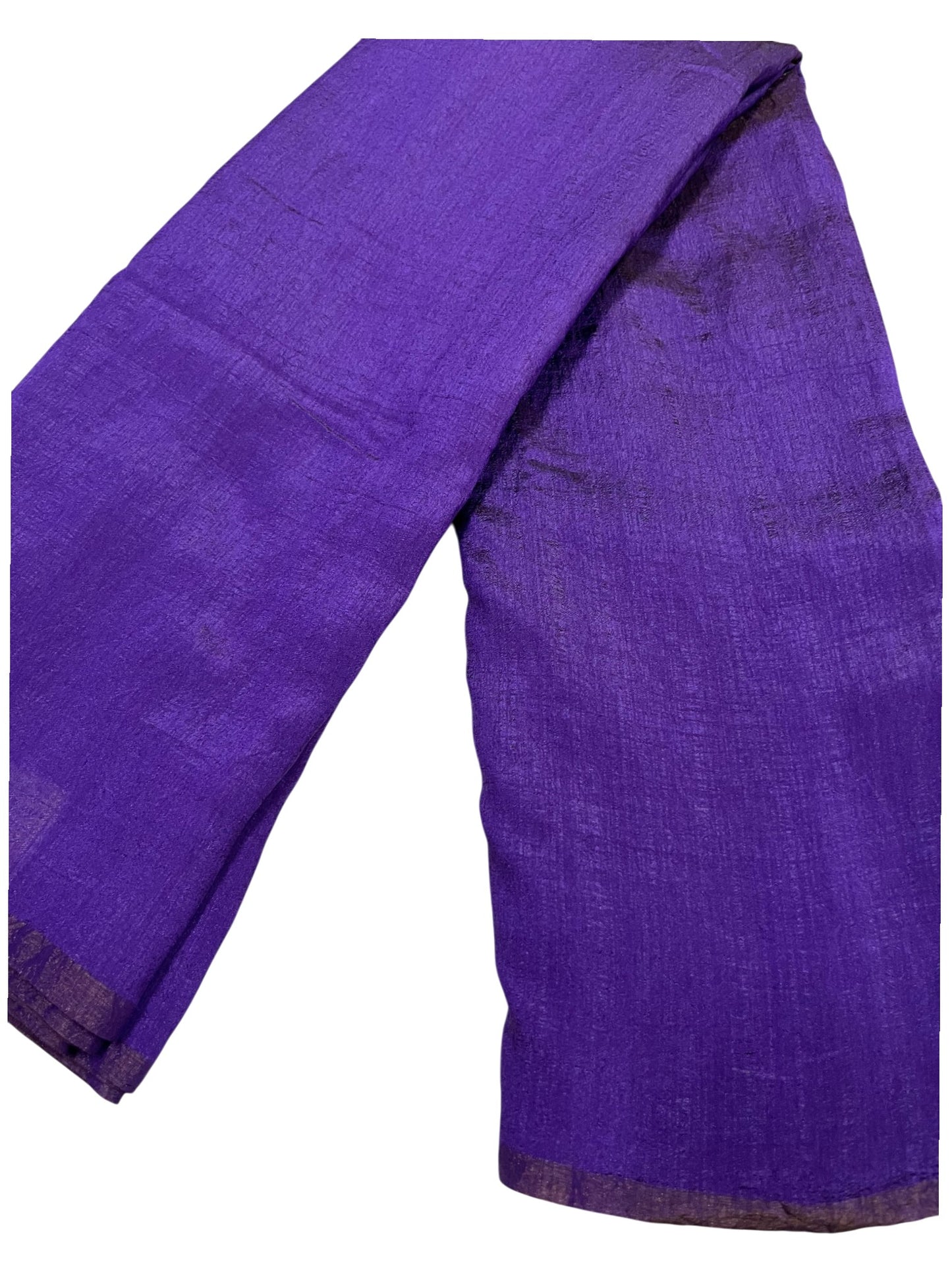 Southloom Tissue Crushed Organza Saree Violet