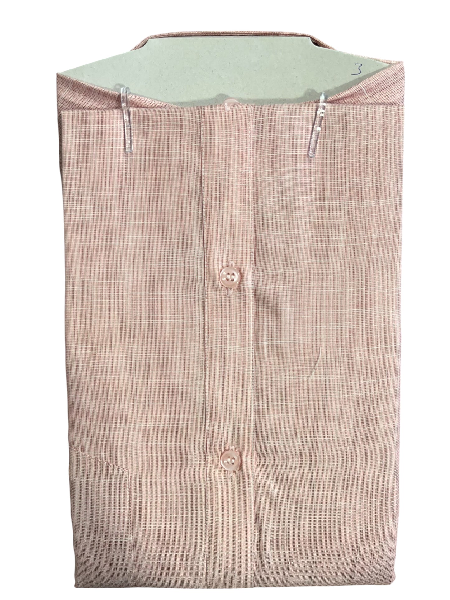 Pure Cotton Pink Plain Shirt (48HS)