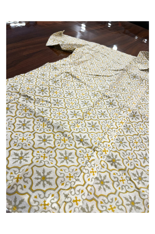 Southloom Jaipur Pure Cotton Printed Shirt For Men (3XL)