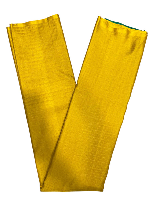 Southloom Premium Handloom Bridal Kanchipuram Silk Saree with Koravi Works (Yellow & Green)