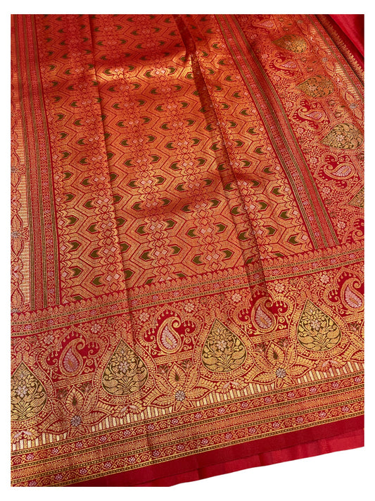 Southloom Semi Silk Saree with Woven Work on Body and Borders