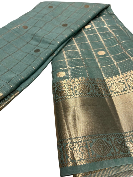 Southloom Georgete Banarasi Silk Saree with Woven Work on Body and Borders