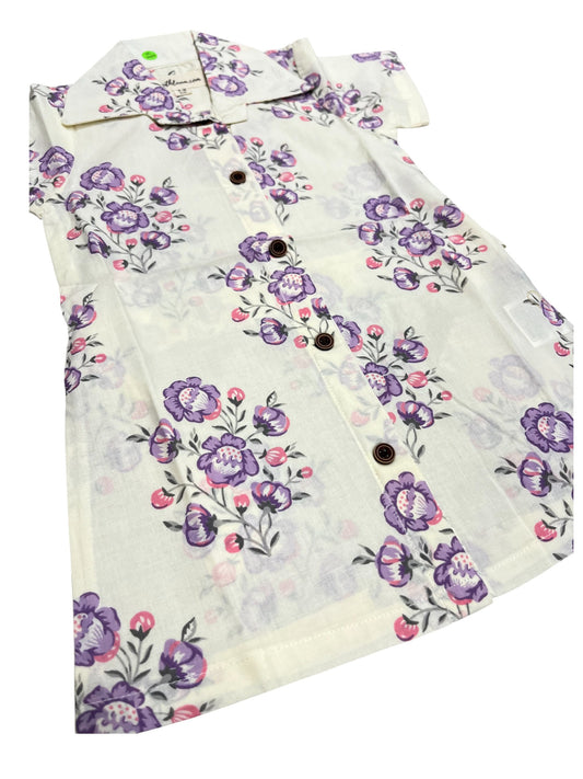 Southloom Pure Cotton Jaipur Printed Frocks for Girls (Age 1-2)