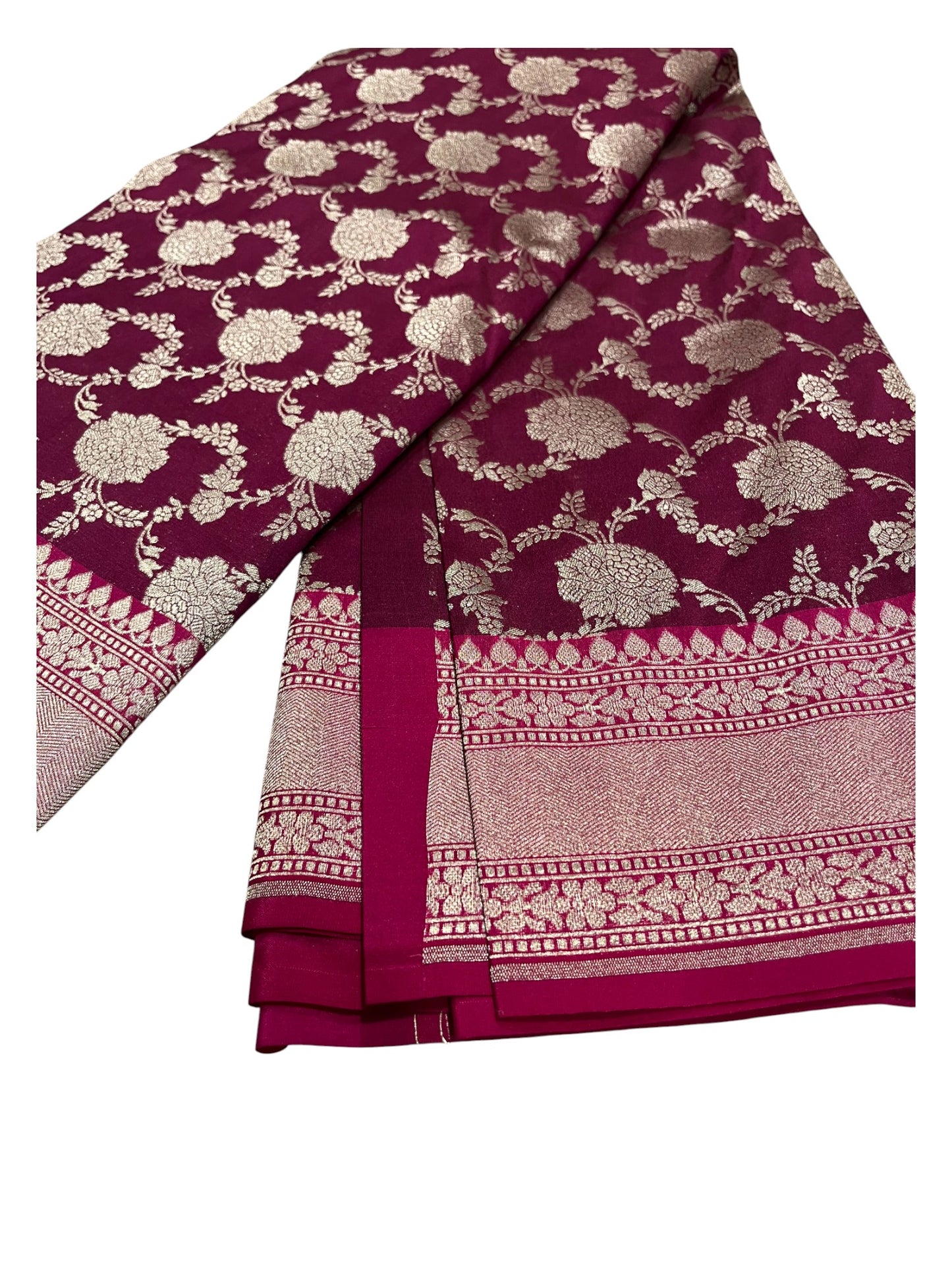 Southloom  Banarasi Silk Saree with Woven Work on Body and Borders