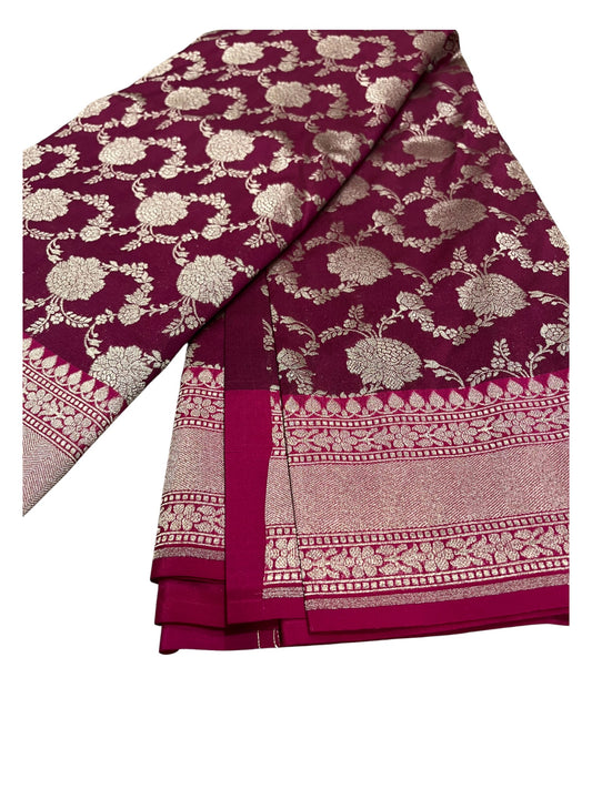 Southloom  Banarasi Silk Saree with Woven Work on Body and Borders