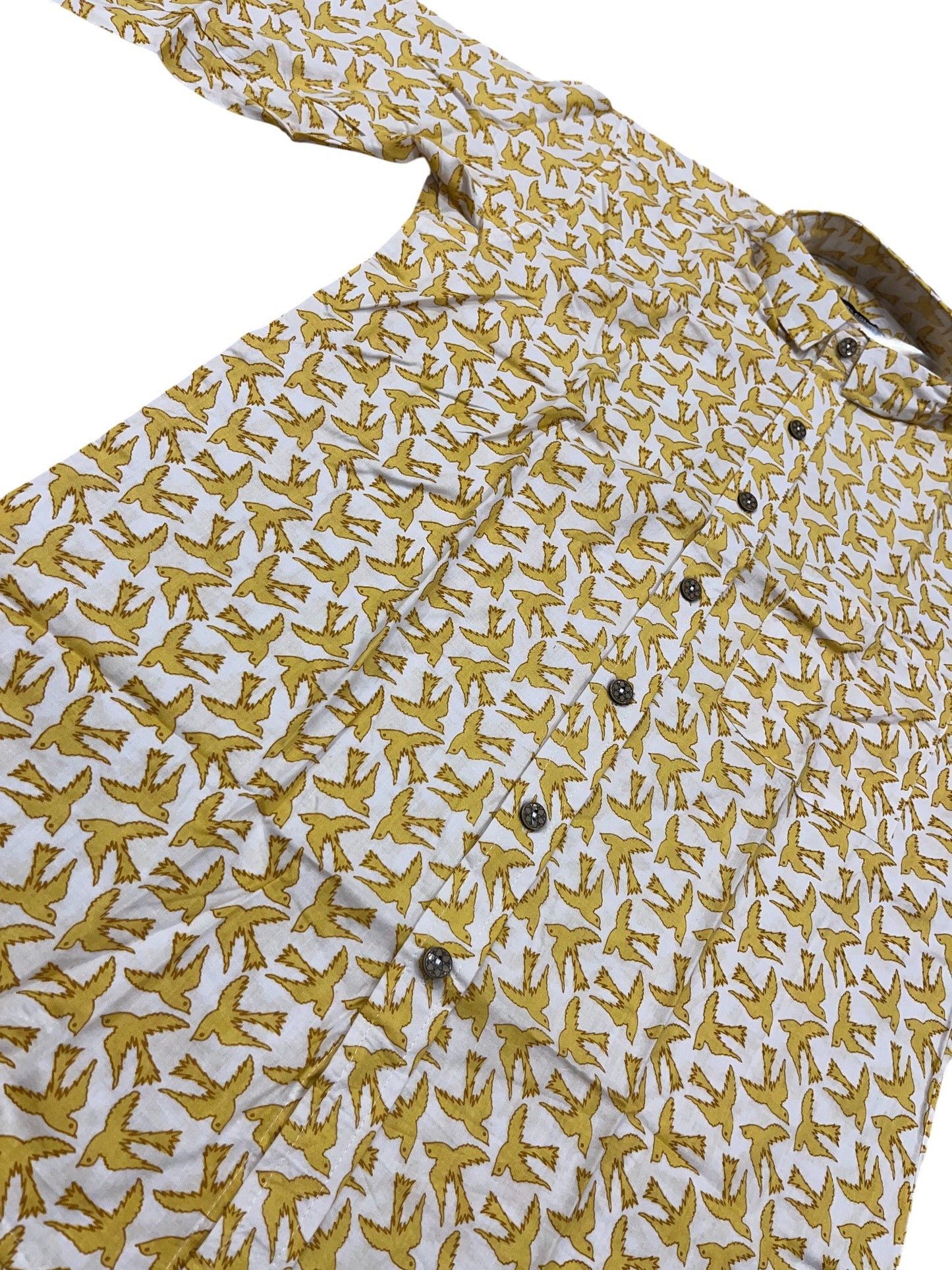 Southloom Jaipur Pure Cotton Block Printed Shirt for Men (Medium)