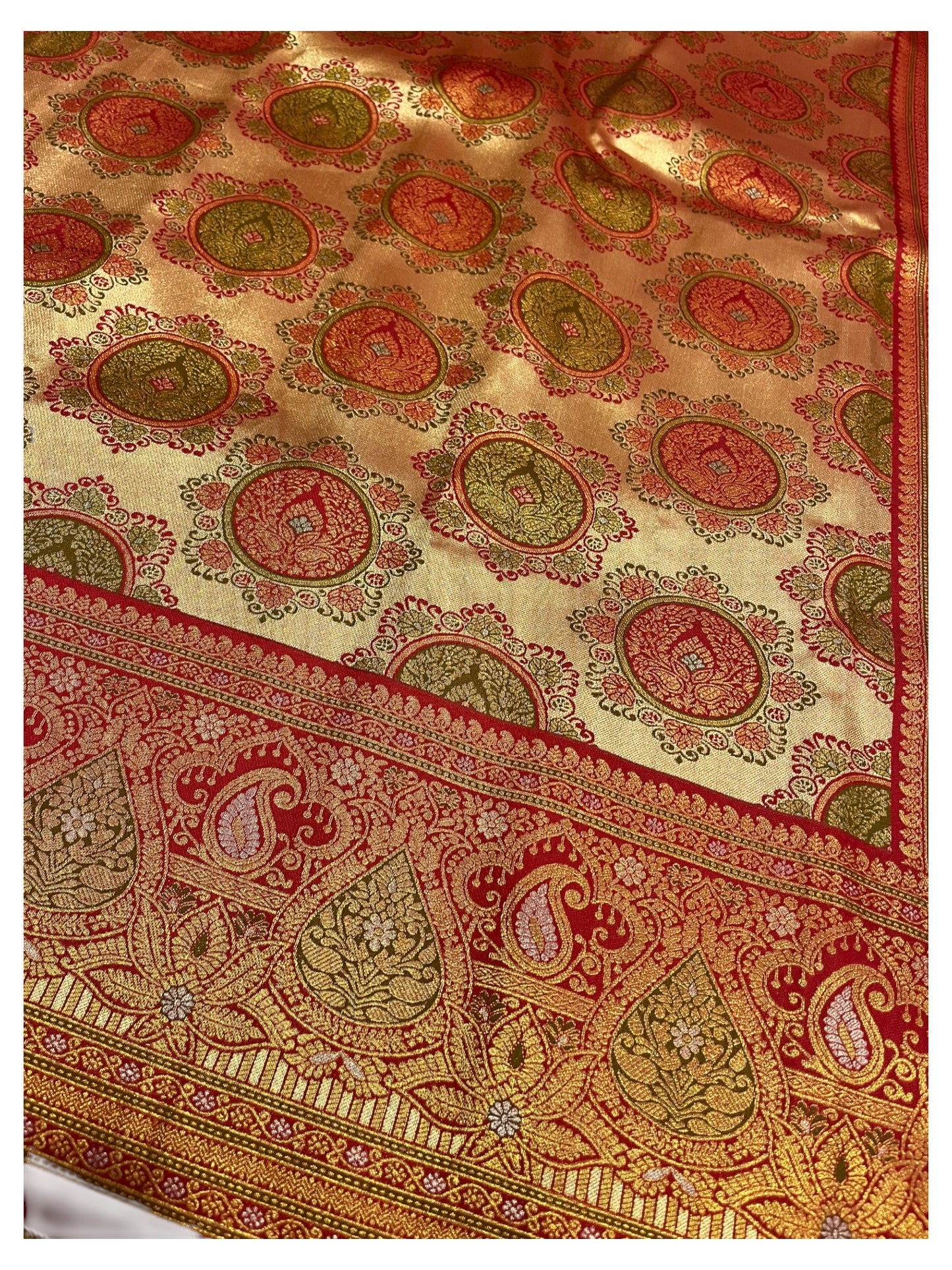 Southloom Semi Silk Saree with Woven Work on Body and Borders