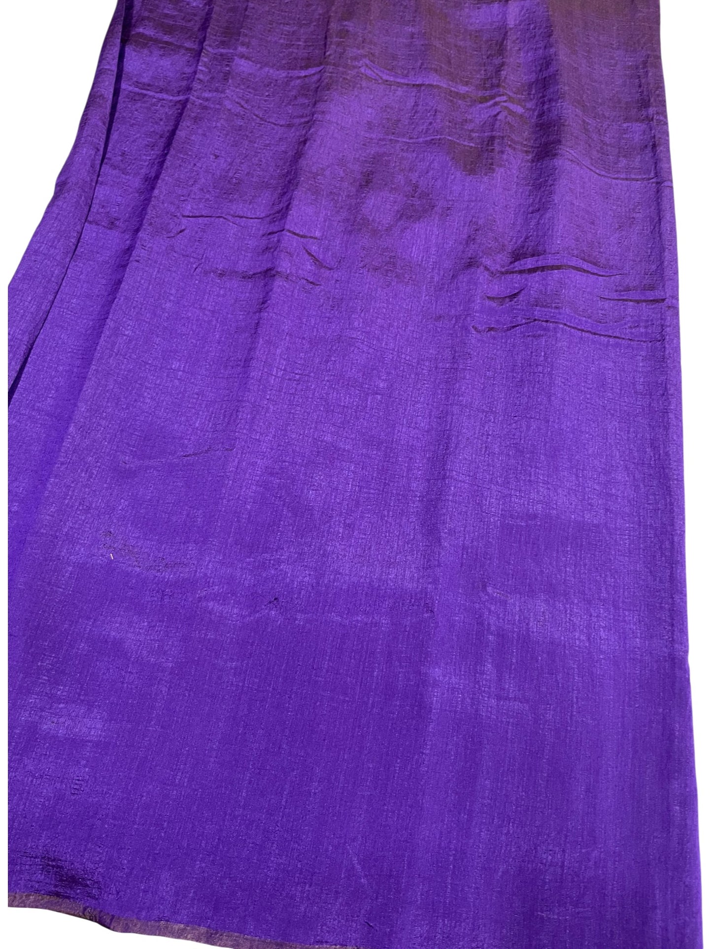 Southloom Tissue Crushed Organza Saree Violet