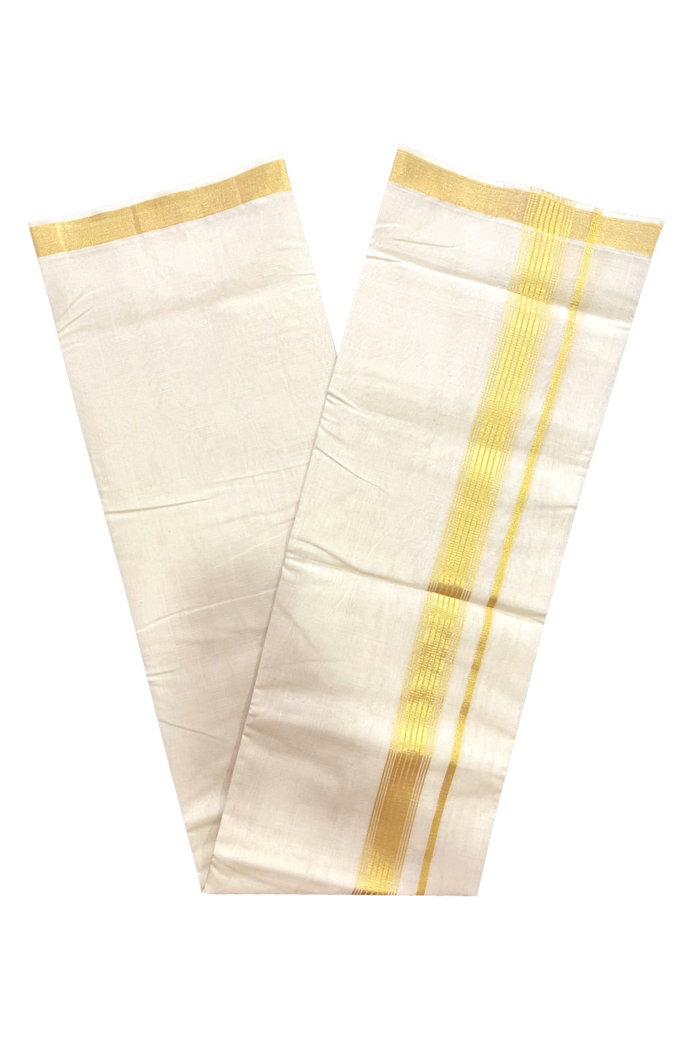 Southloom Super Premium Balaramapuram Unakkupaavu Handloom Double Mundu with Kasavu Woven Border (Vishu 2024 Collection)