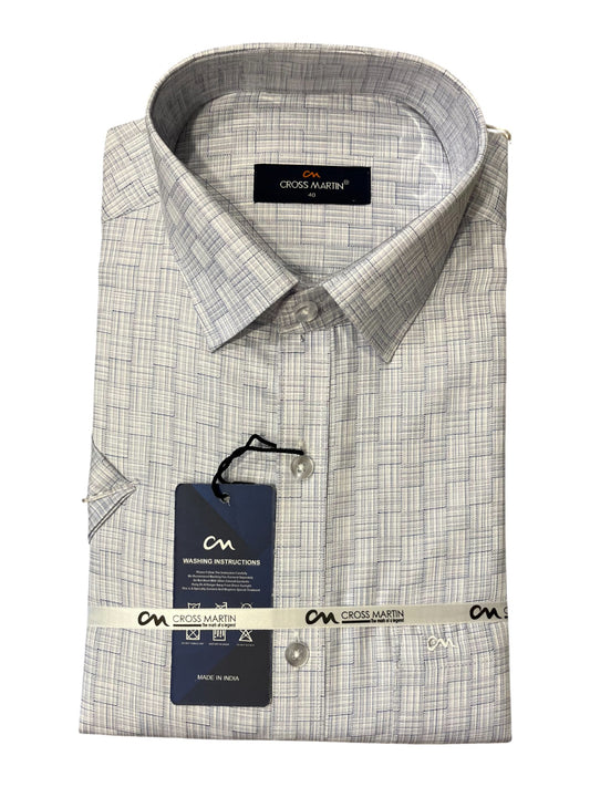 Southloom Pure Cotton Blue Cheack Shirt (40 HS)