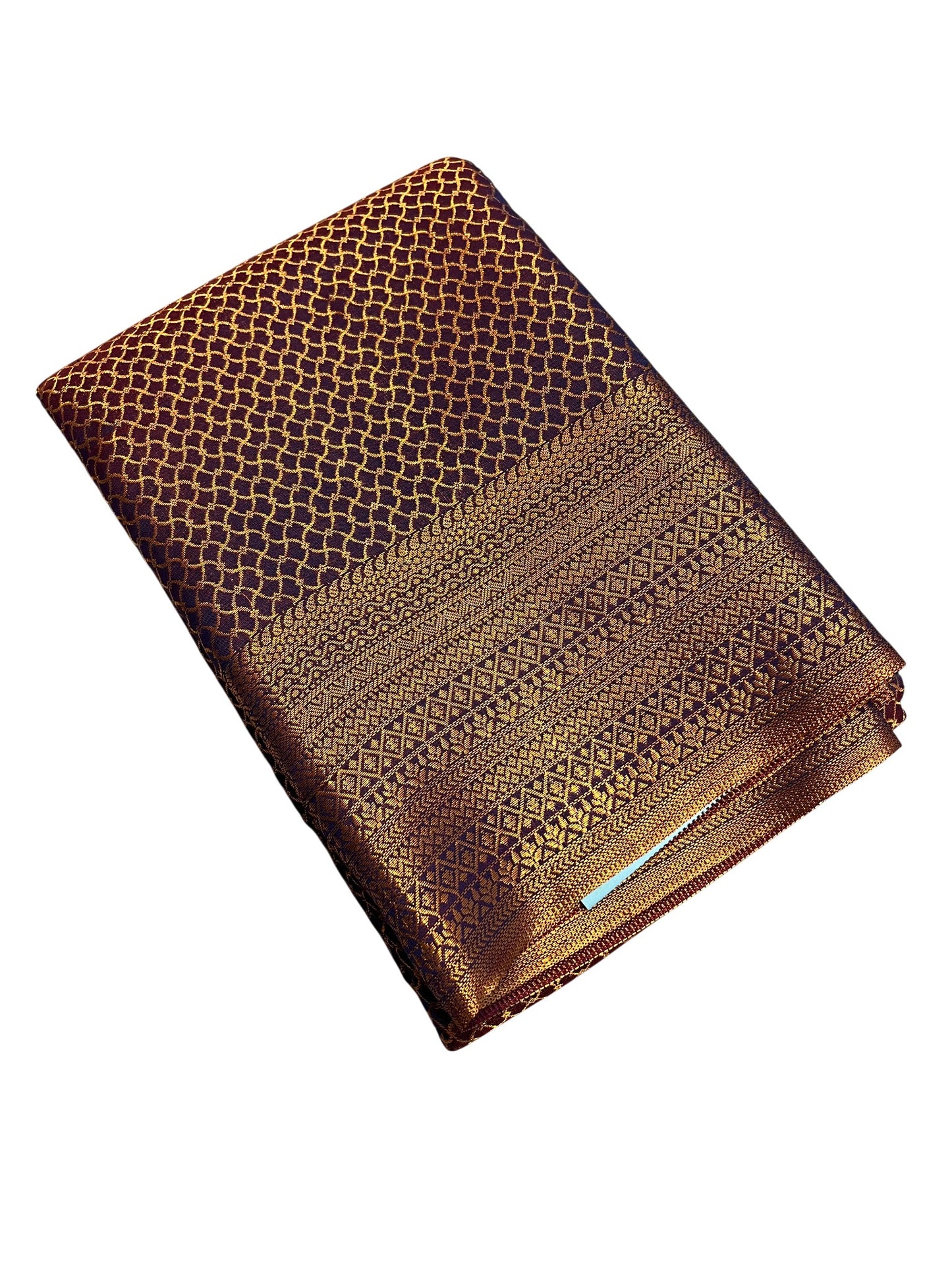 Southloom Brocade Silk Bridal Saree WIth Woven Borders And Blouse Piece