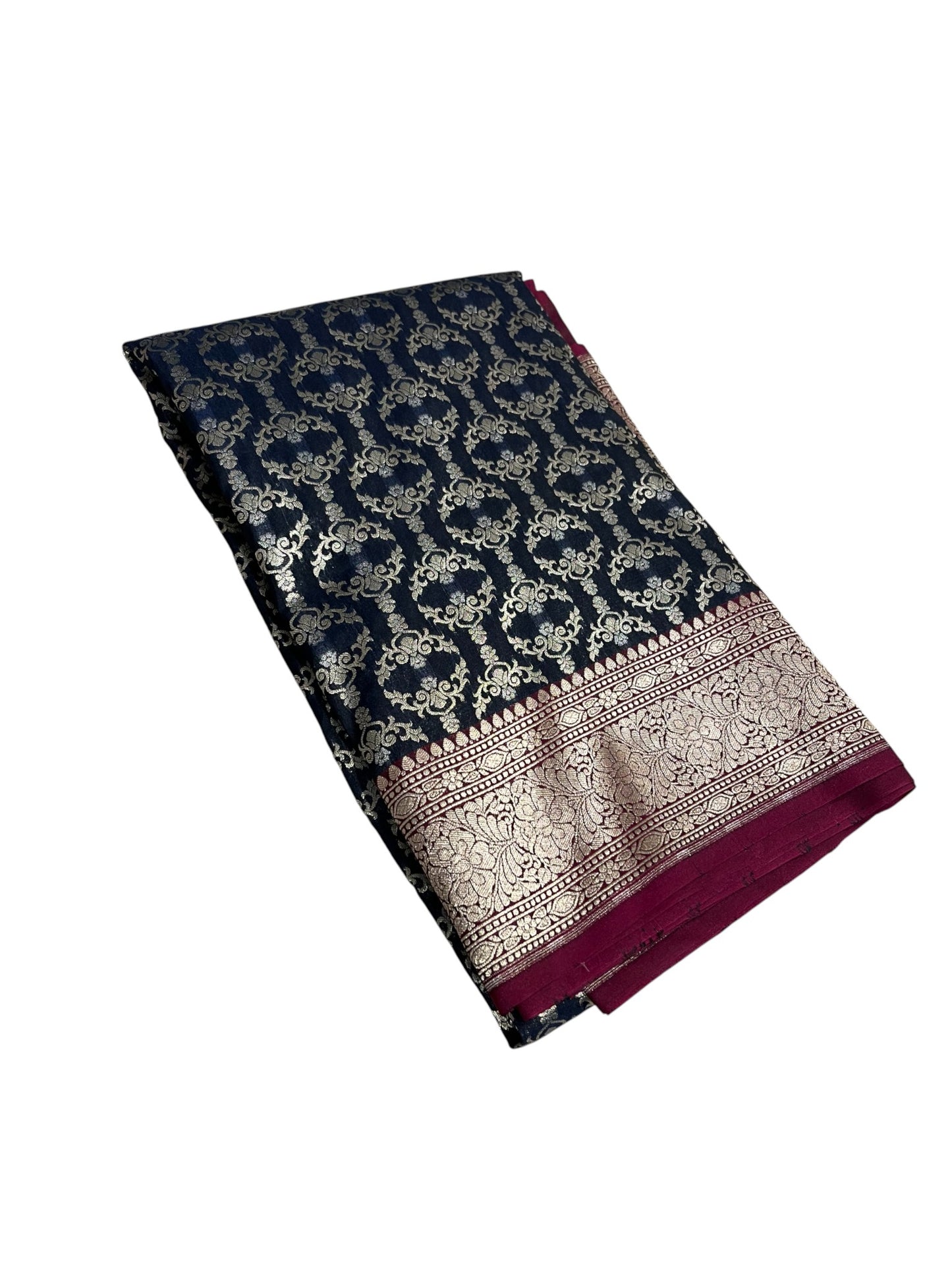 Southloom  Banarasi Silk Saree with Woven Work on Body and Borders