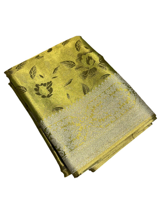 Southloom Semi Silk Saree with Woven Work on Body and Borders