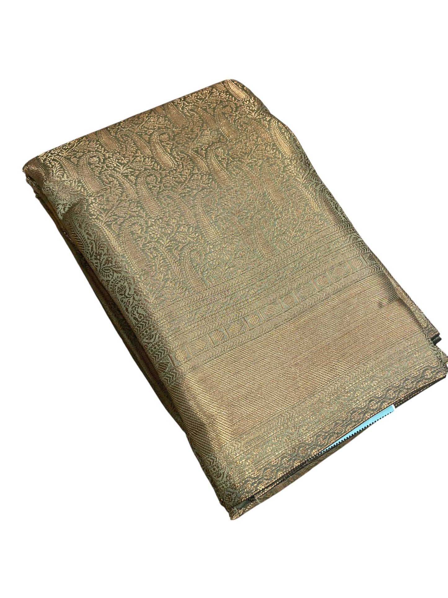 Southloom Premium Semi Silk Zari Work Brocade Saree in Bridal Green with Matching Pallu