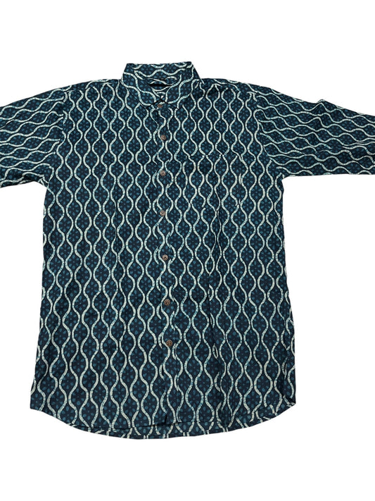 Southloom Jaipur Pure Cotton Block Printed Shirt for Men (Medium)