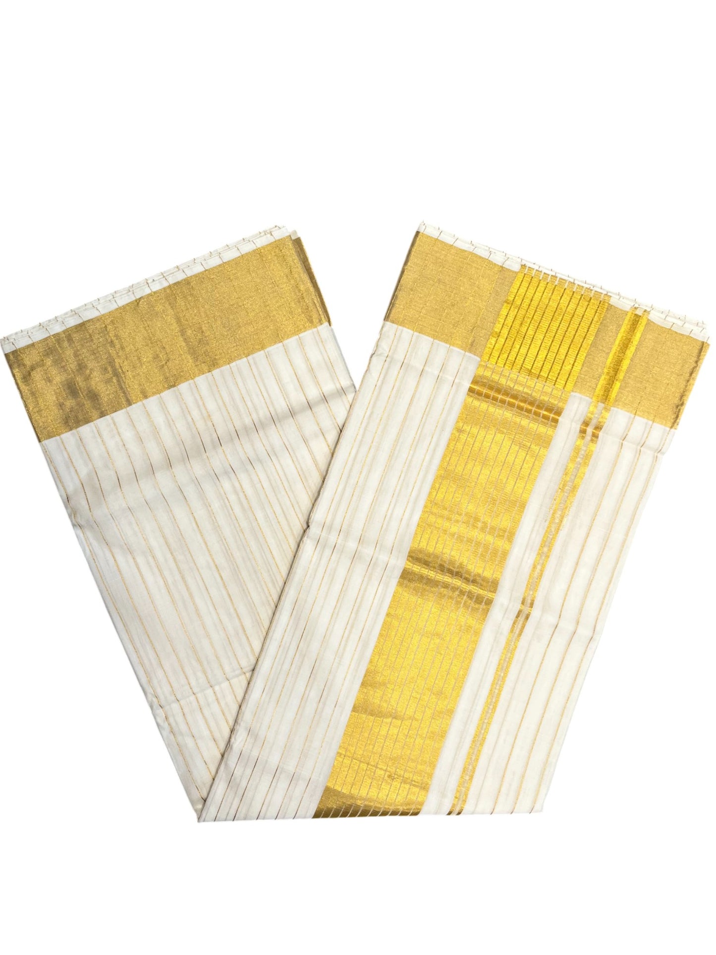 Southloom Super Premium Balaramapuram Unakkupaavu Handloom Cotton Saree with Stripes on Body