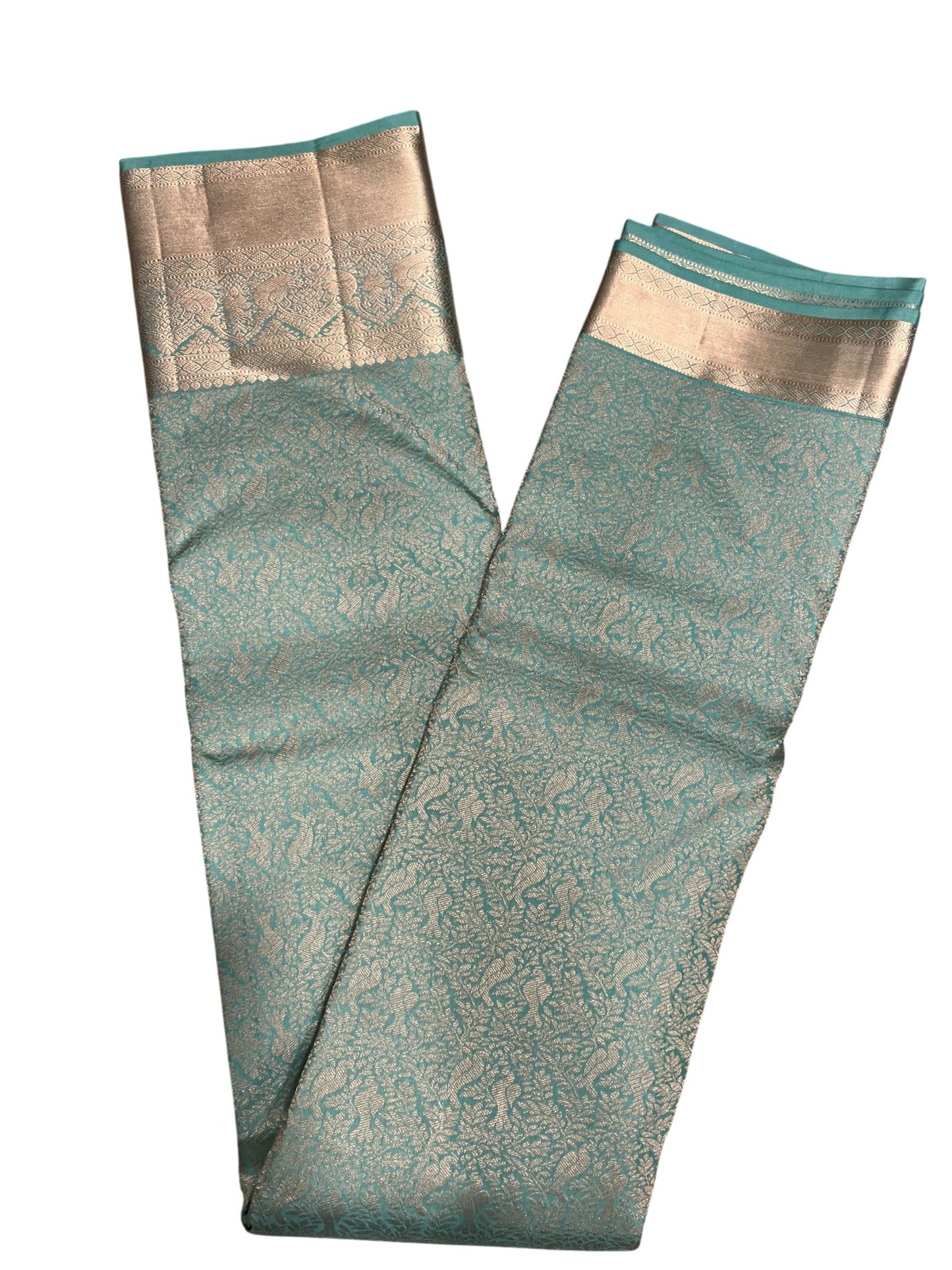 Southloom Pure Handloom Bridal Kanchipuram Silk Saree with Korvai Work