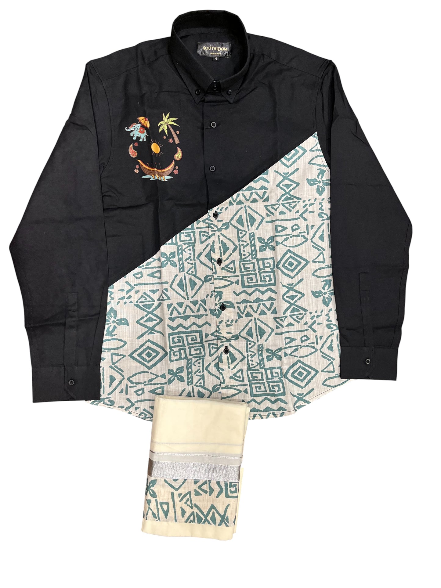 Southloom Stylish & Classy Budget Combo Shirt + Mundu for Men