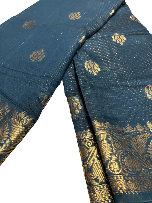 Southloom Georgete Banarasi Silk Saree with Woven Work on Body and Borders