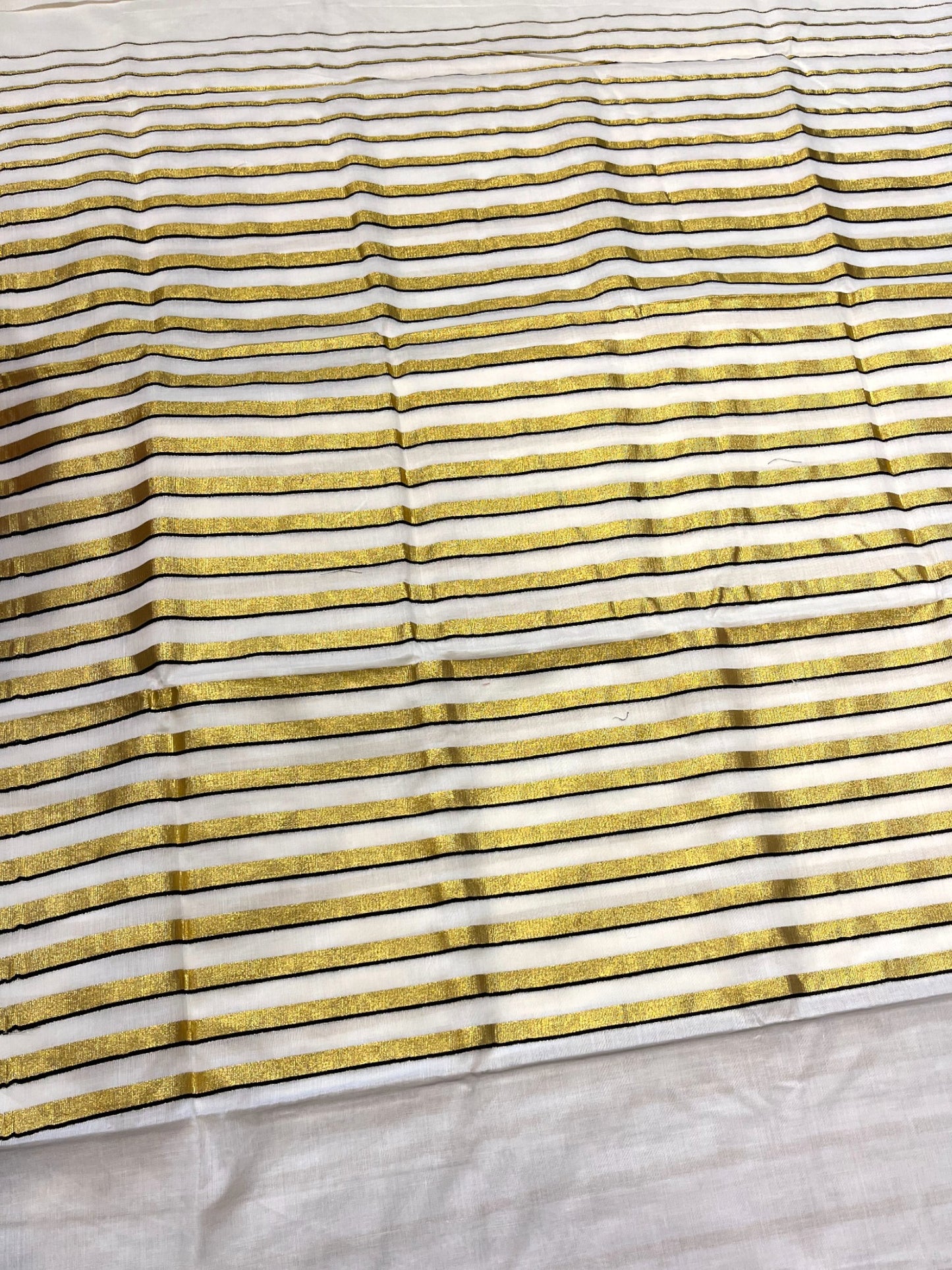 Southloom Puliyilakkara Black and Gold Kasavu Kerala Saree with Woven Blouse