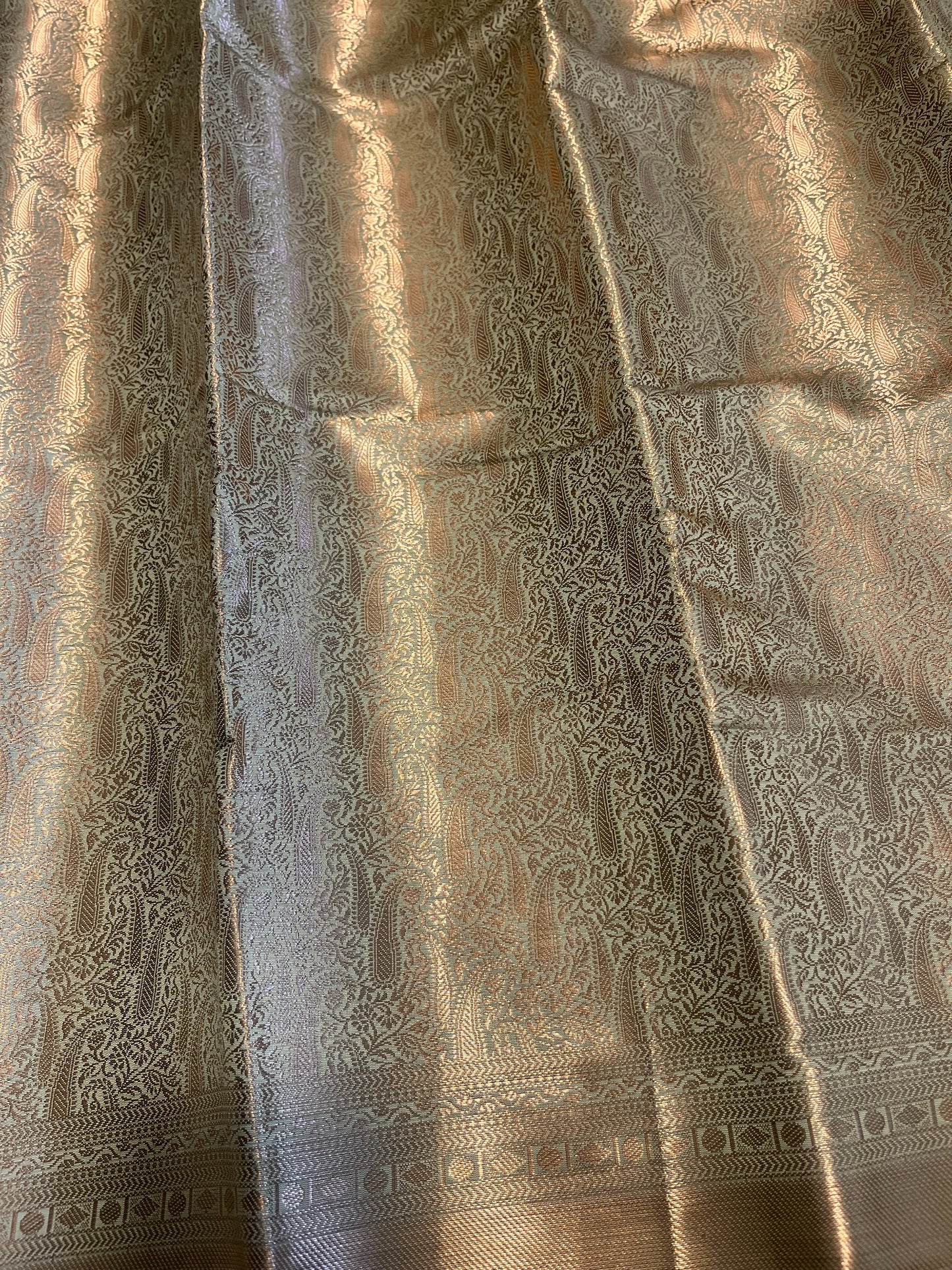 Southloom Premium Semi Silk Zari Work Brocade Saree in Bridal Green with Matching Pallu