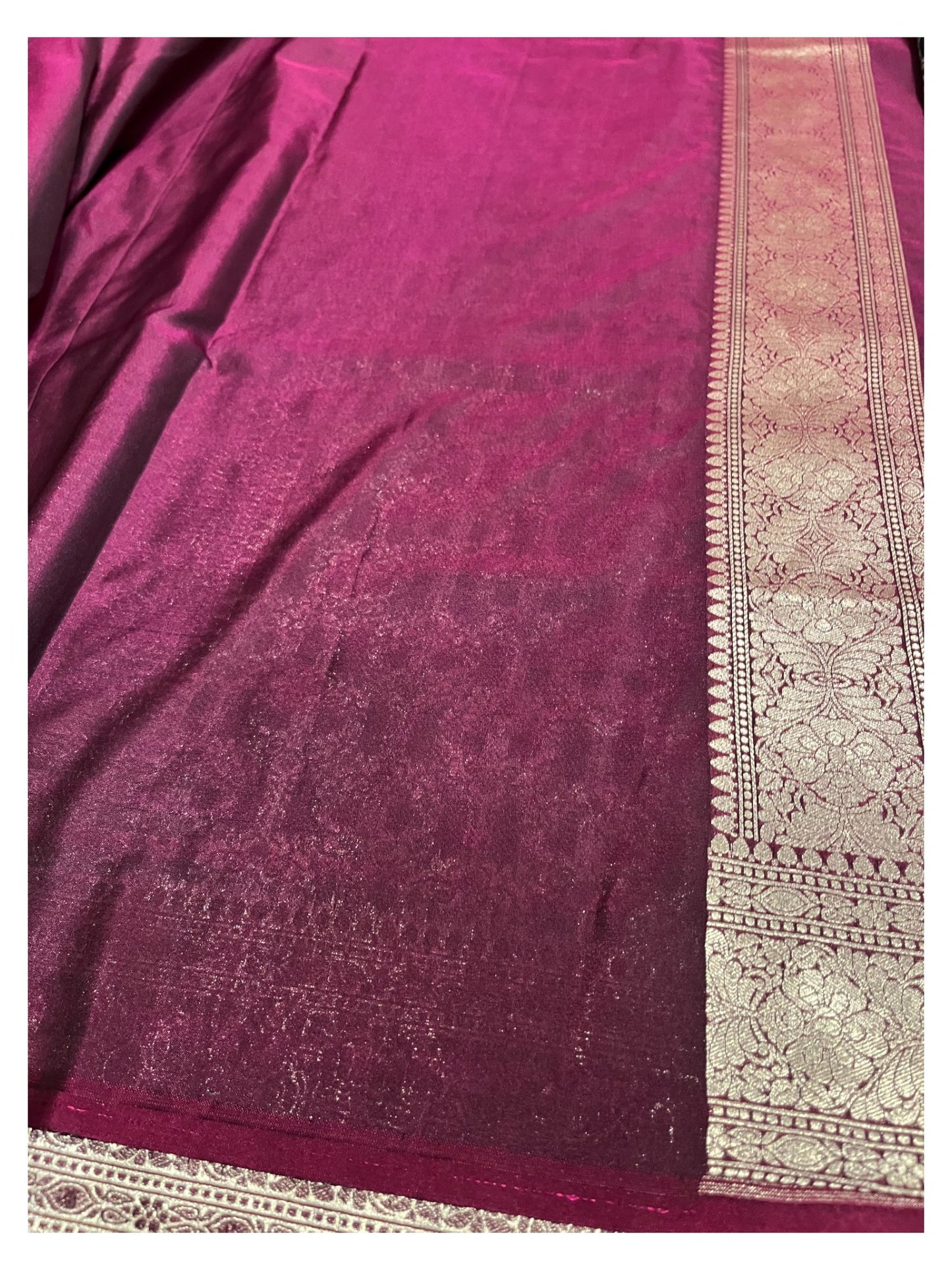Southloom  Banarasi Silk Saree with Woven Work on Body and Borders