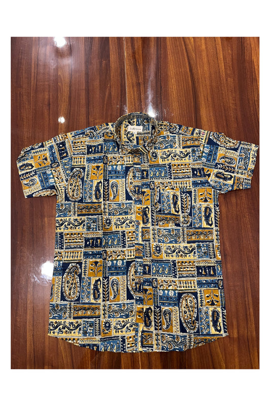 Southloom Jaipur Pure Cotton Printed Shirt For Men (Large)
