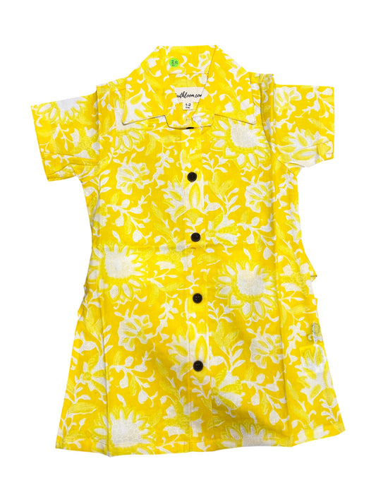 Southloom Pure Cotton Jaipur Printed Frocks for Girls (Age 1-2)