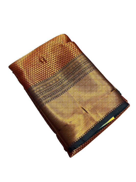 Southloom Premium Semi Silk Zari Work Brocade Saree in Bridal Maroon with Matching Pallu