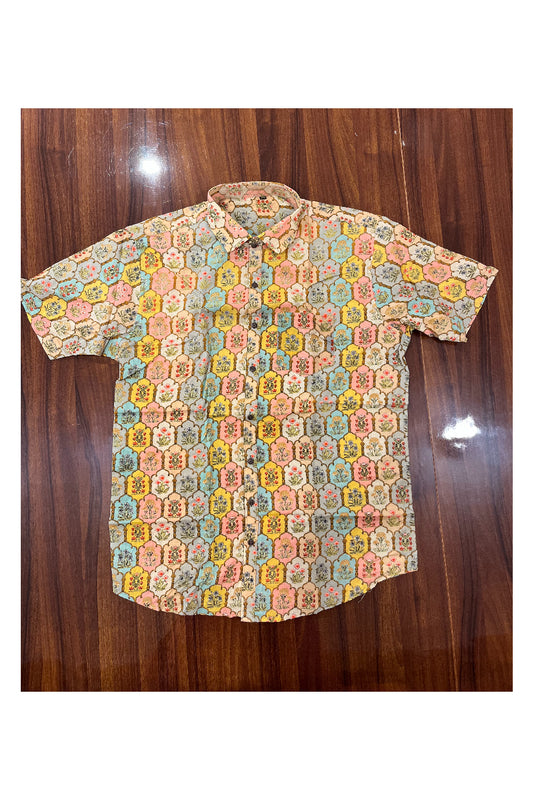 Southloom Jaipur Pure Cotton Printed Shirt For Men (3XL)