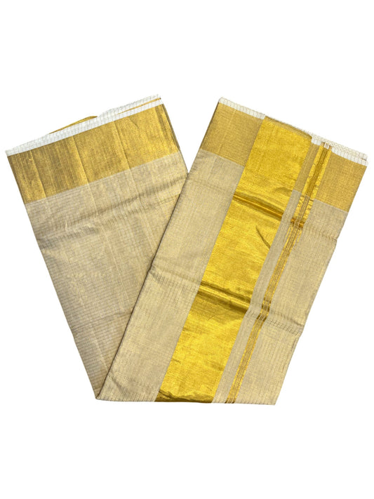 Southloom Super Premium Balaramapuram Unakkupaavu Handloom Tissue Saree with Micro Check Across Body