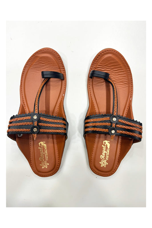 Southloom Jaipur Handmade Peach One Toe Flat Sandals