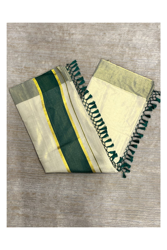 Southloom Kerala Tissue Kasavu Saree