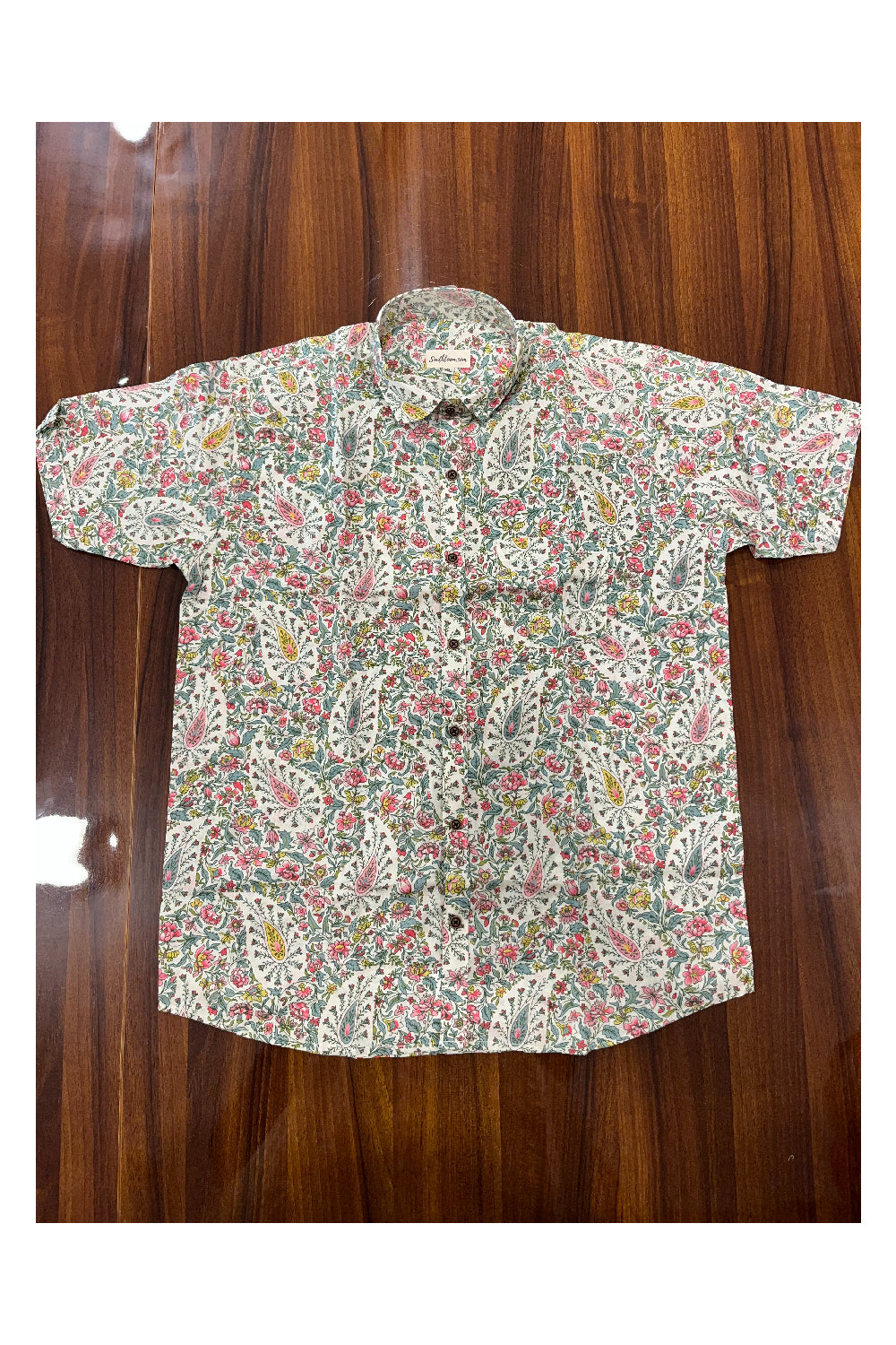 Southloom Jaipur Pure Cotton Printed Shirt For Men (XL)