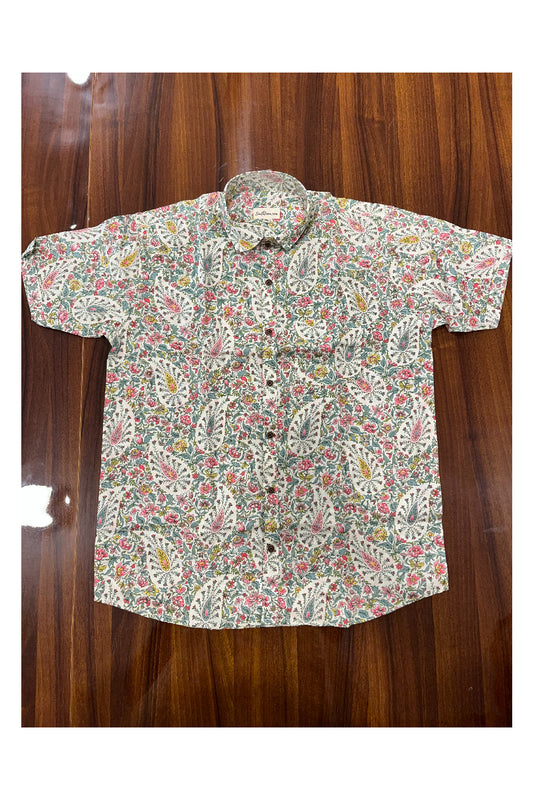 Southloom Jaipur Pure Cotton Printed Shirt For Men (XL)