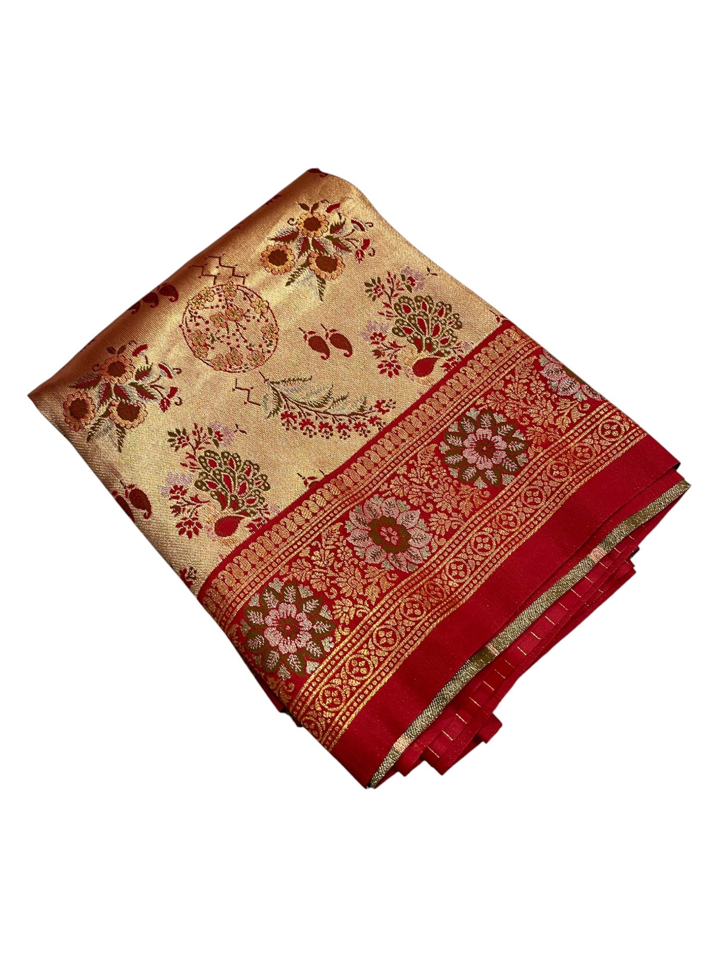 Southloom Semi Silk Saree with Woven Work on Body and Borders