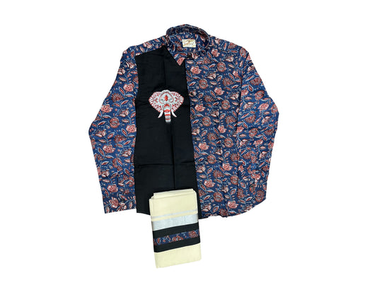 Southloom Stylish & Classy Budget Combo Shirt + Mundu for Men