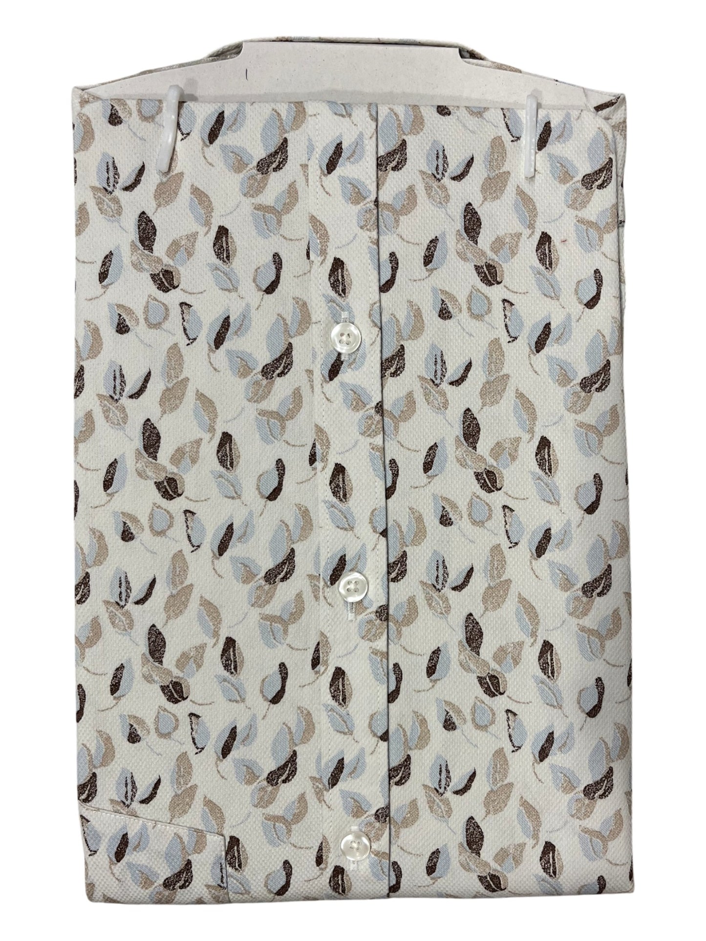 Southloom Pure Cotton Off-White Printed Shirt (XL FS)