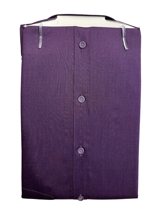 Southloom Pure Cotton Purple Plain Shirt (38 HS)